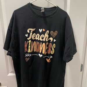 Black 'Teach Kindness' Kids T-Shirt